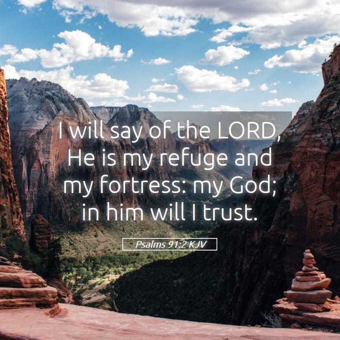 Psalms 91:2 — Square (1:1)