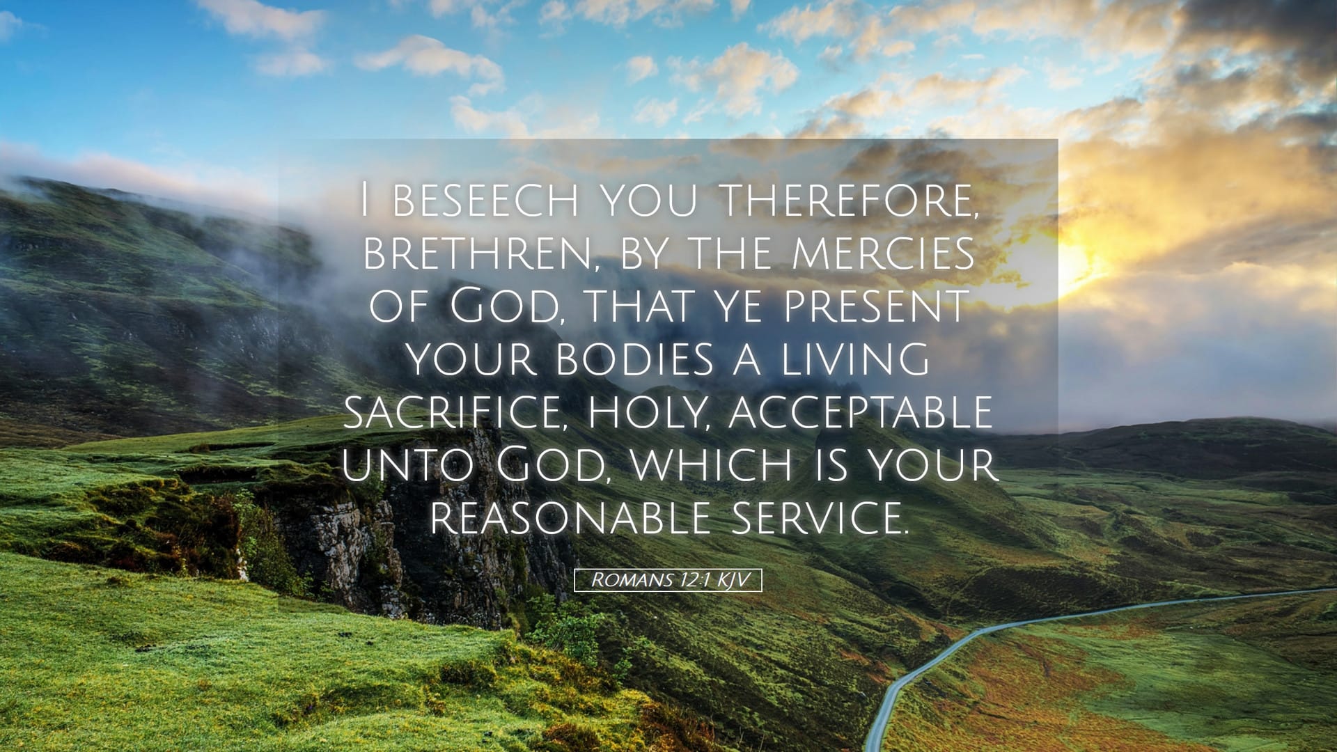 Romans 12:1 — Desktop (Landscape)