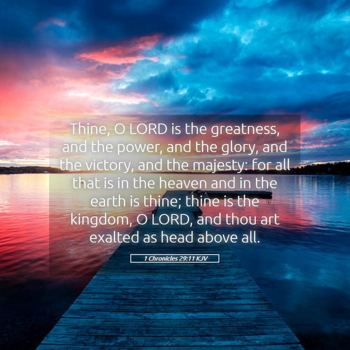 1 Chronicles 29:11 — Square (1:1)