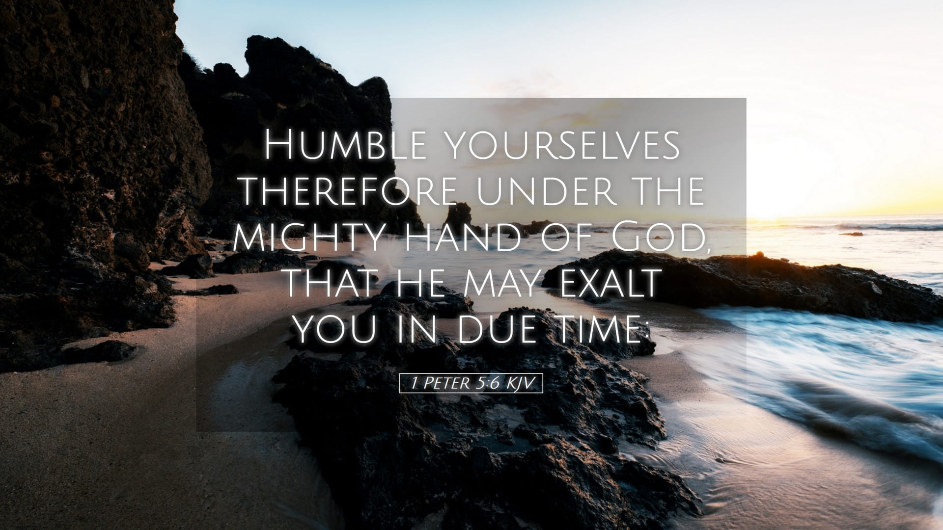 1 Peter 5:6 — Desktop (Landscape)