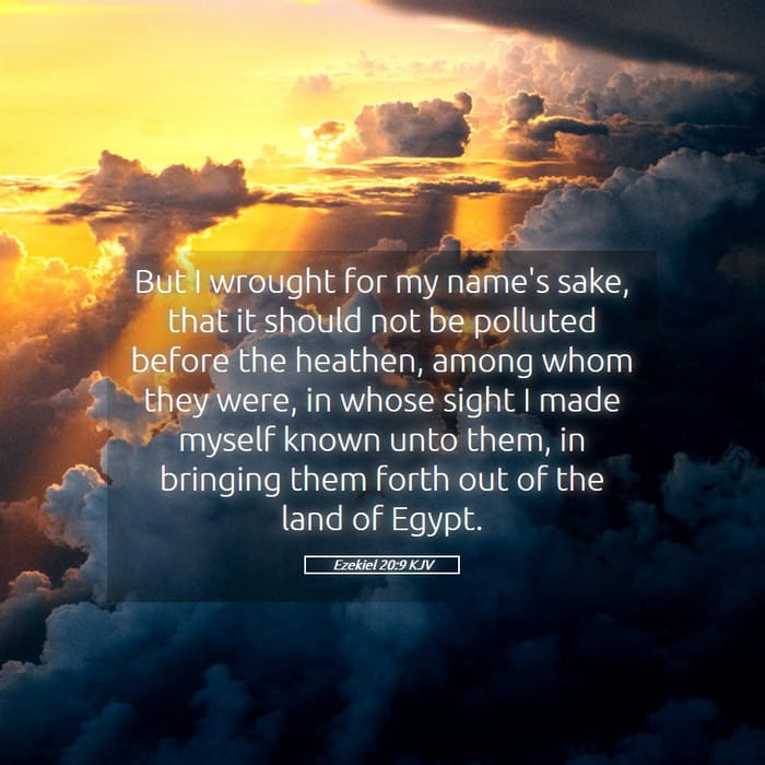 Ezekiel 20:9 — Square (1:1)