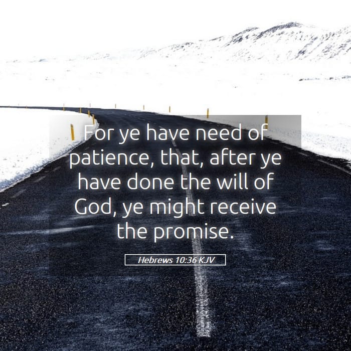 Hebrews 10:36 — Square (1:1)