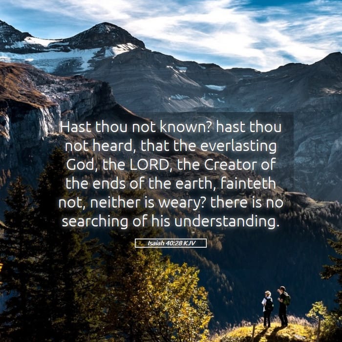 Isaiah 40:28 — Square (1:1)