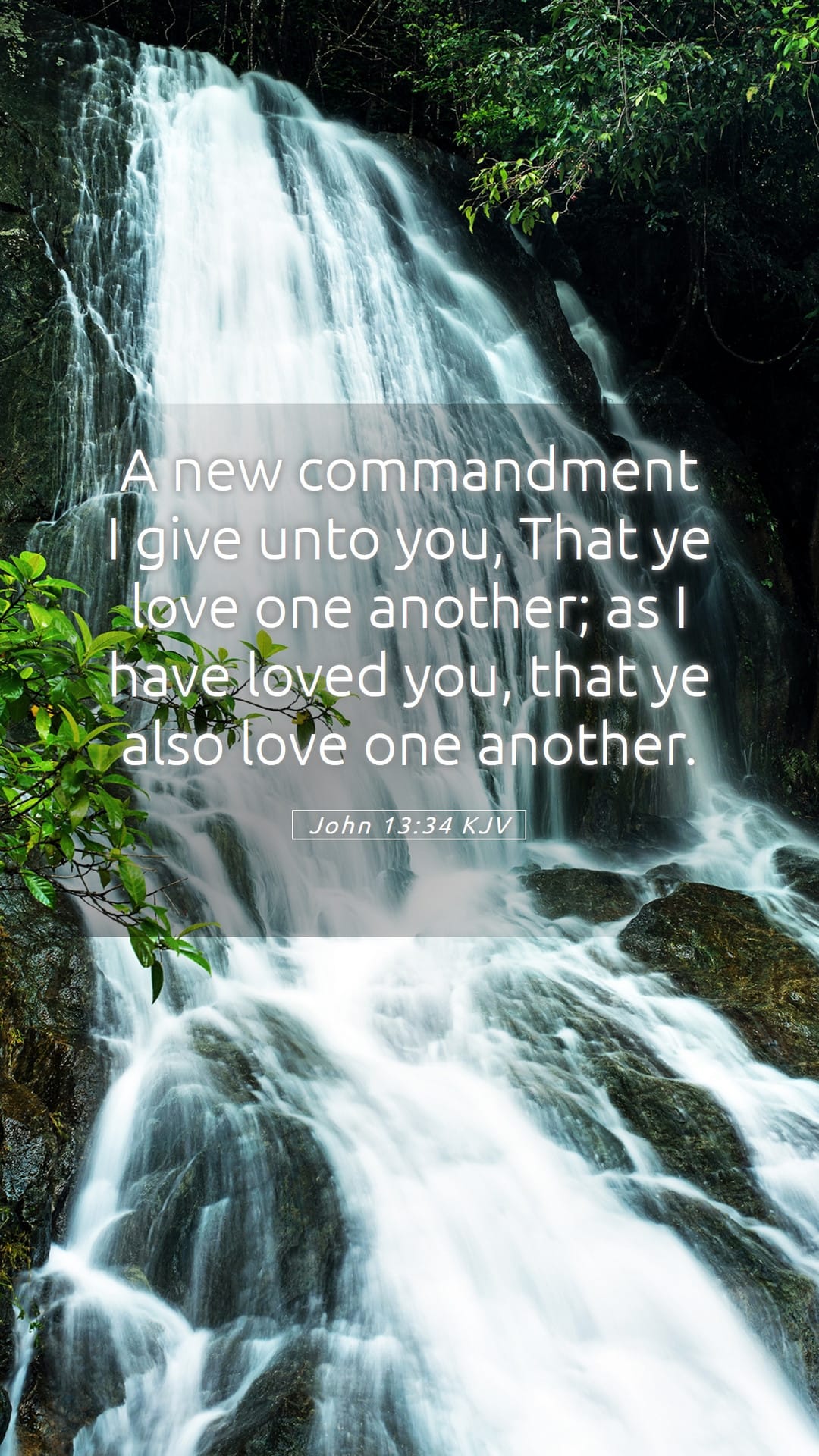 John 13:34 — Mobile (Portrait)
