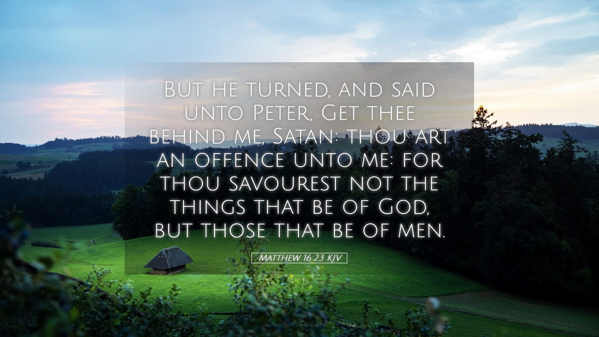 Matthew 16:23 — Desktop (Landscape)