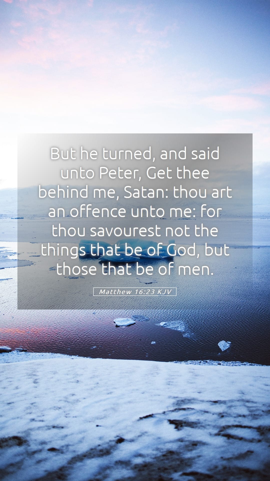 Matthew 16:23 — Mobile (Portrait)