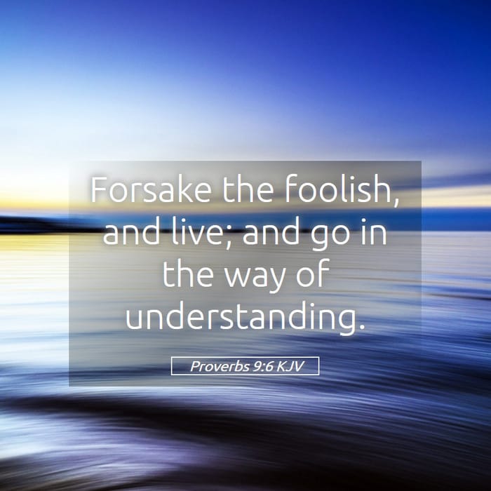 Proverbs 9:6 — Square (1:1)