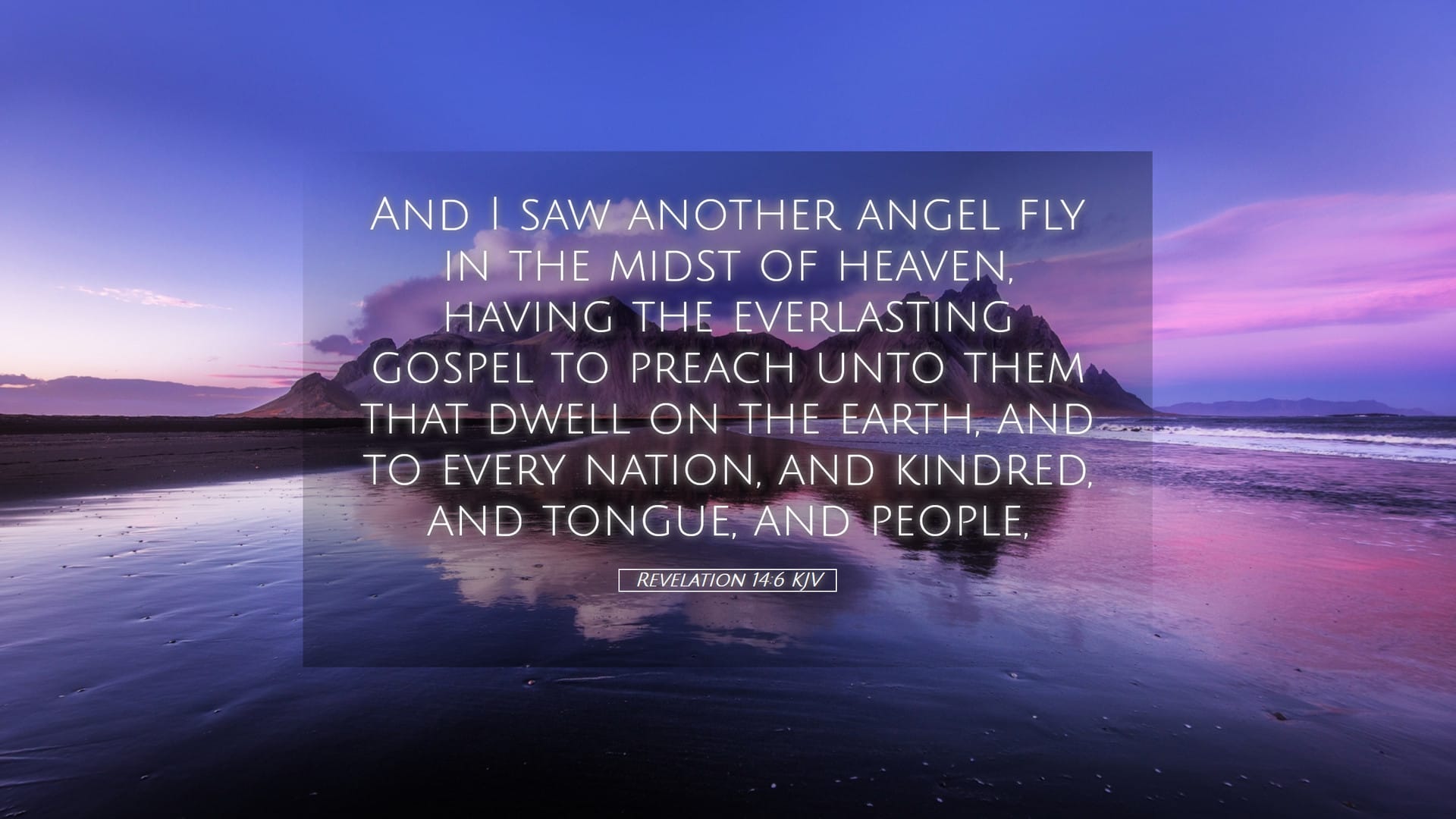 Revelation 14:6 — Desktop (Landscape)