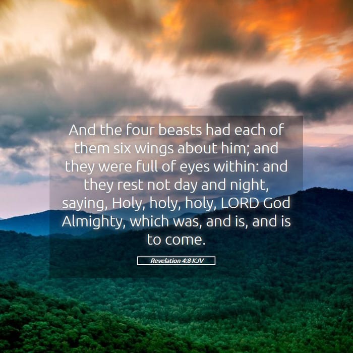 Revelation 4:8 — Square (1:1)