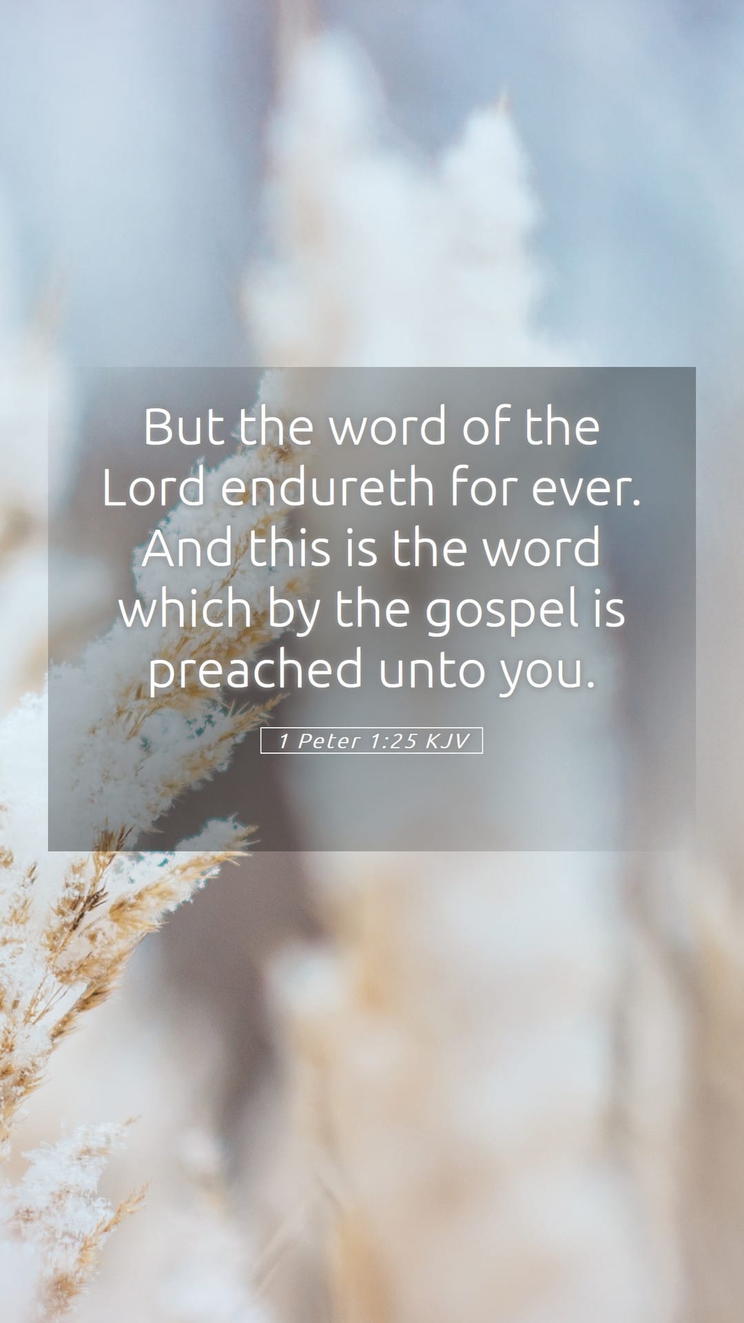 1 Peter 1:25 — Mobile (Portrait)