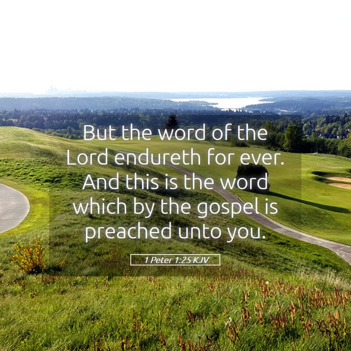 1 Peter 1:25 — Square (1:1)