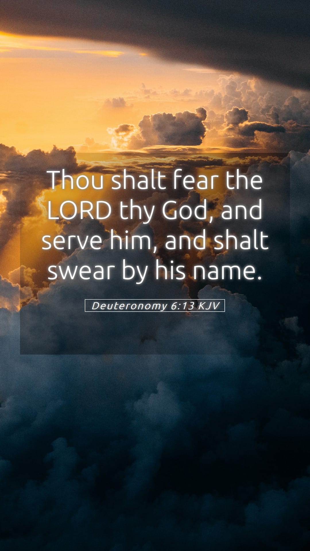 Deuteronomy 6:13 — Mobile (Portrait)