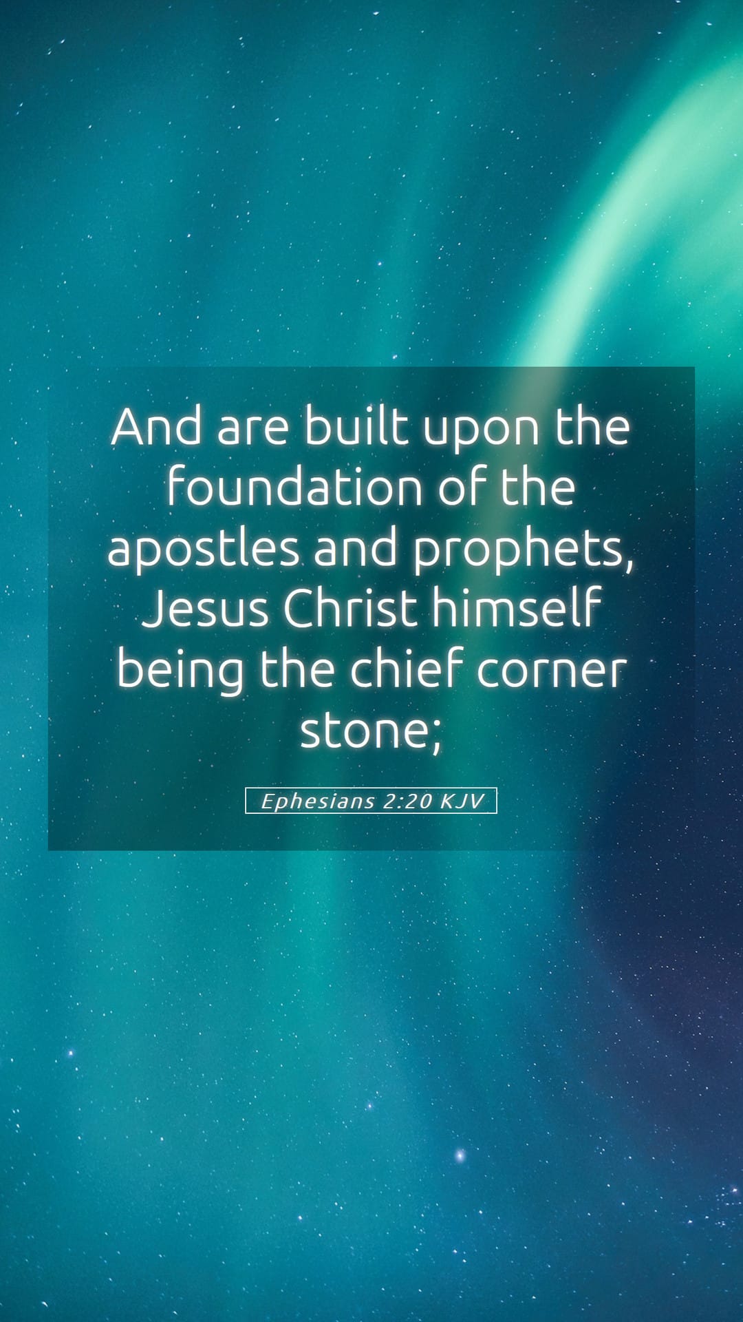 Ephesians 2:20 — Mobile (Portrait)