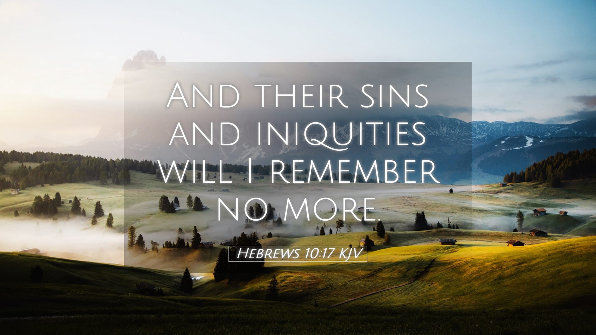Hebrews 10:17 — Desktop (Landscape)