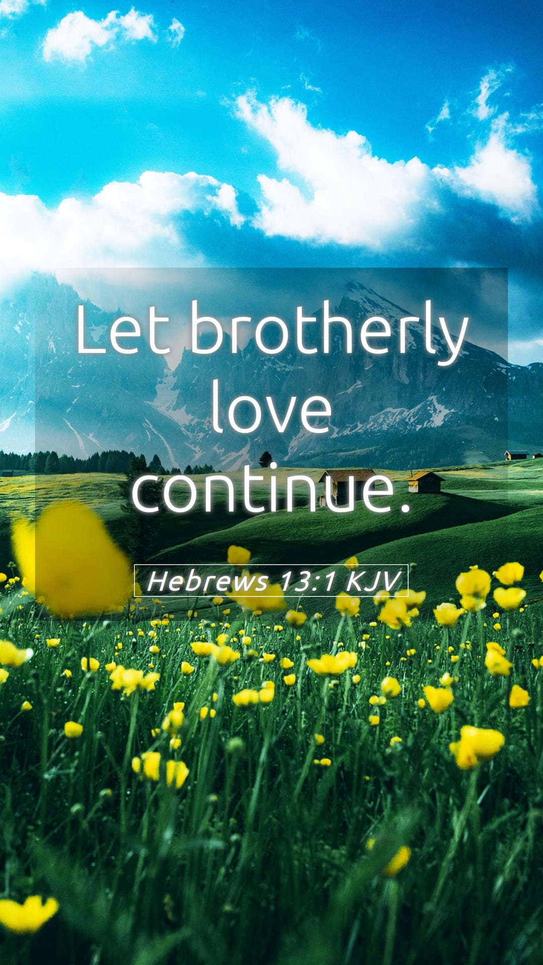 Hebrews 13:1 — Mobile (Portrait)
