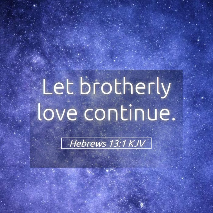 Hebrews 13:1 — Square (1:1)
