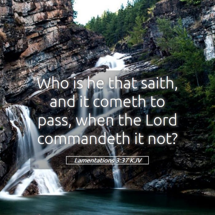 Lamentations 3:37 — Square (1:1)