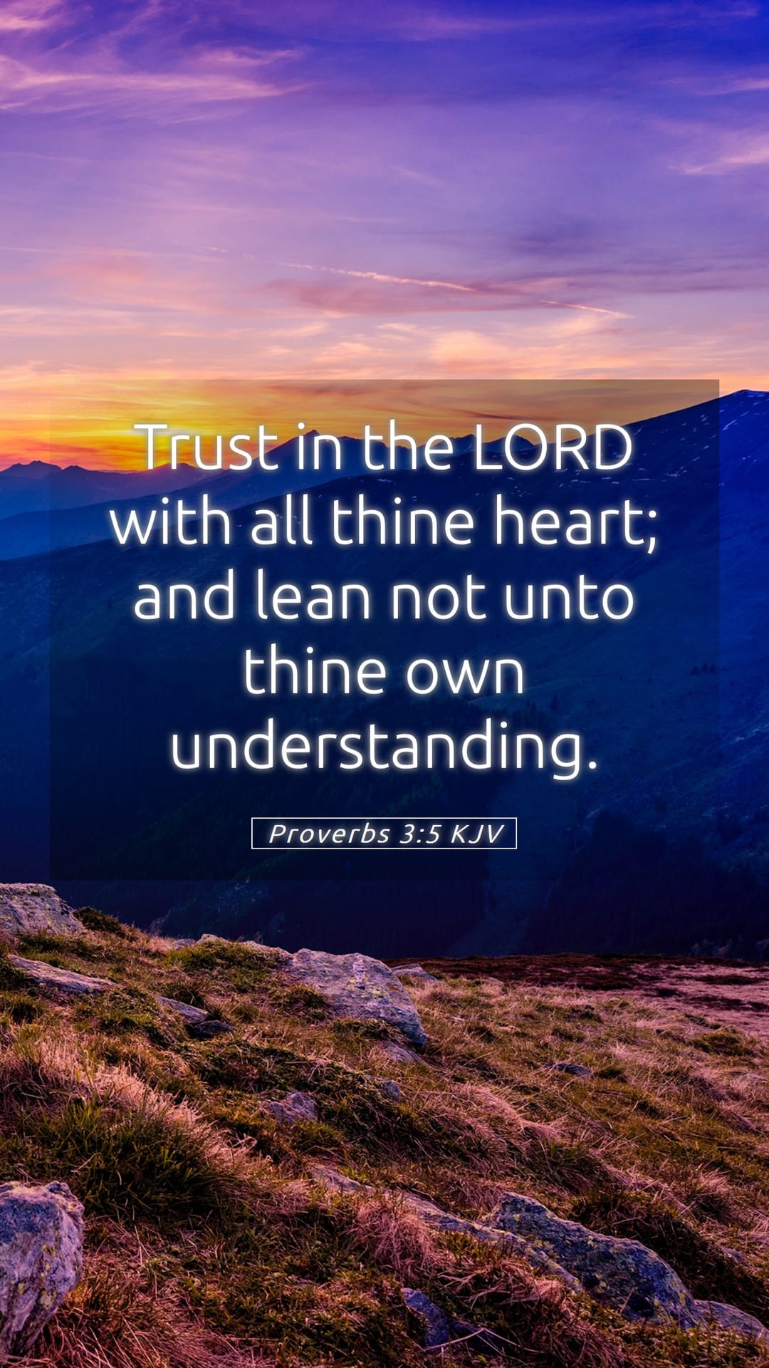 Proverbs 3:5 — Mobile (Portrait)