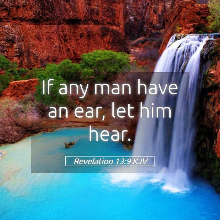 Revelation 13:9 — Square (1:1)