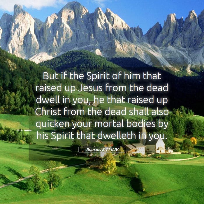Romans 8:11 — Square (1:1)
