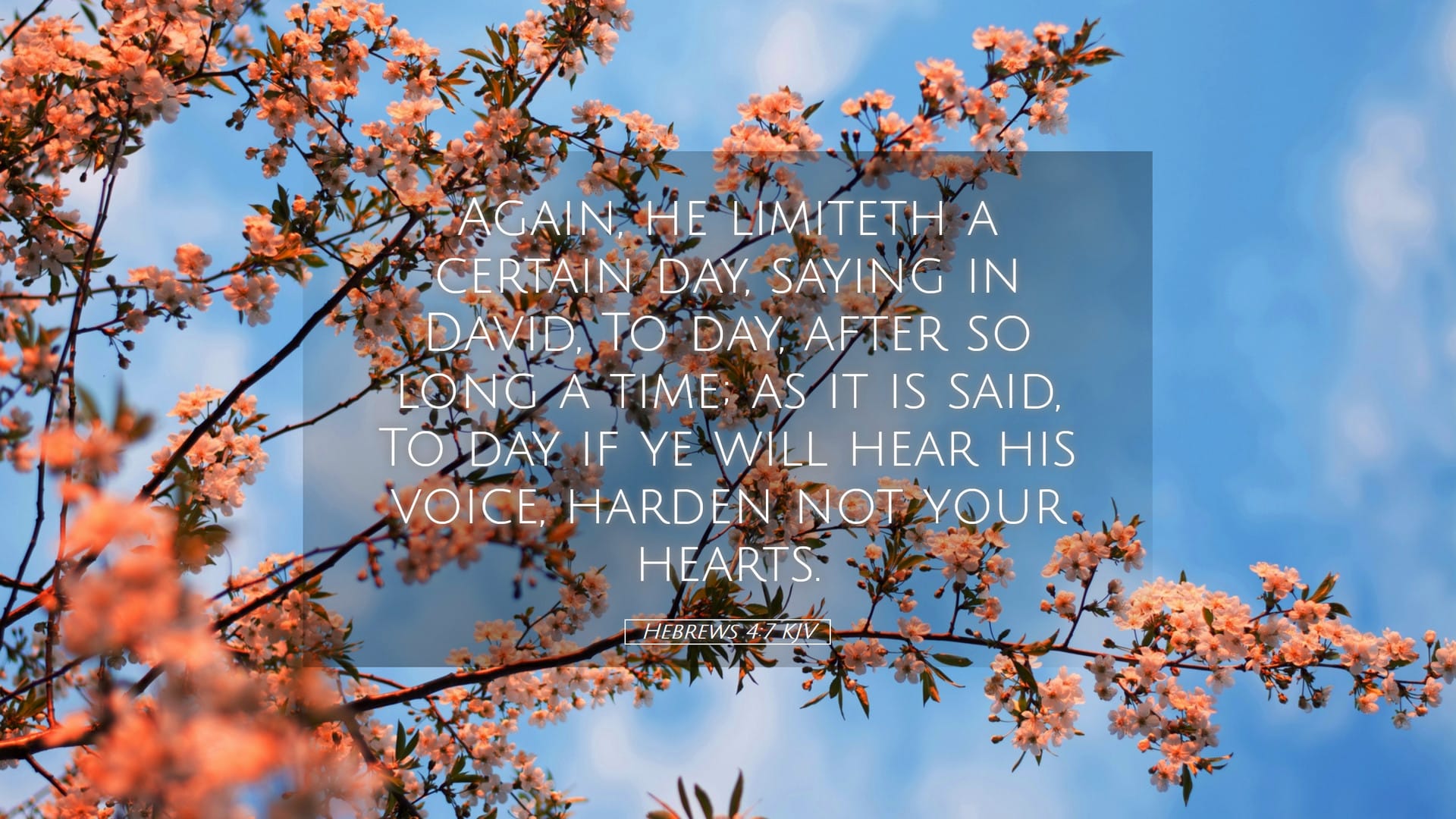 Hebrews 4:7 — Desktop (Landscape)