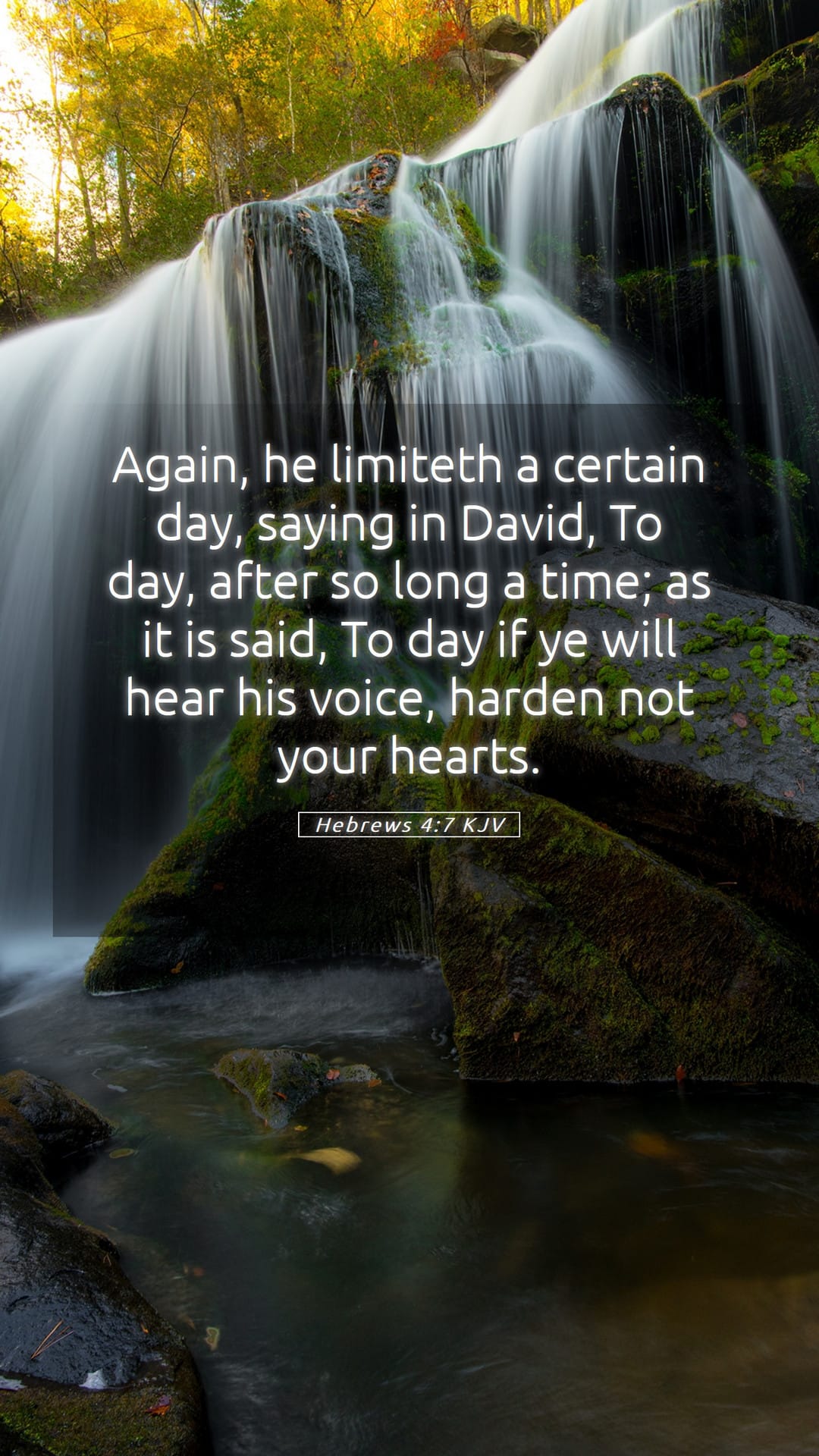 Hebrews 4:7 — Mobile (Portrait)