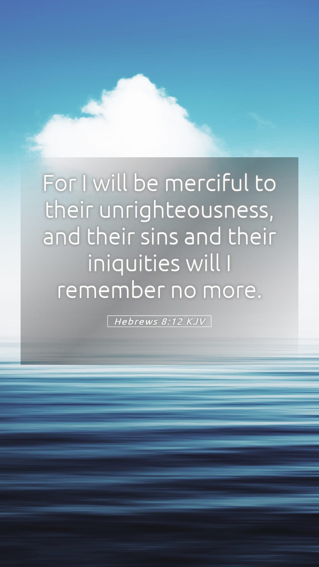 Hebrews 8:12 — Mobile (Portrait)