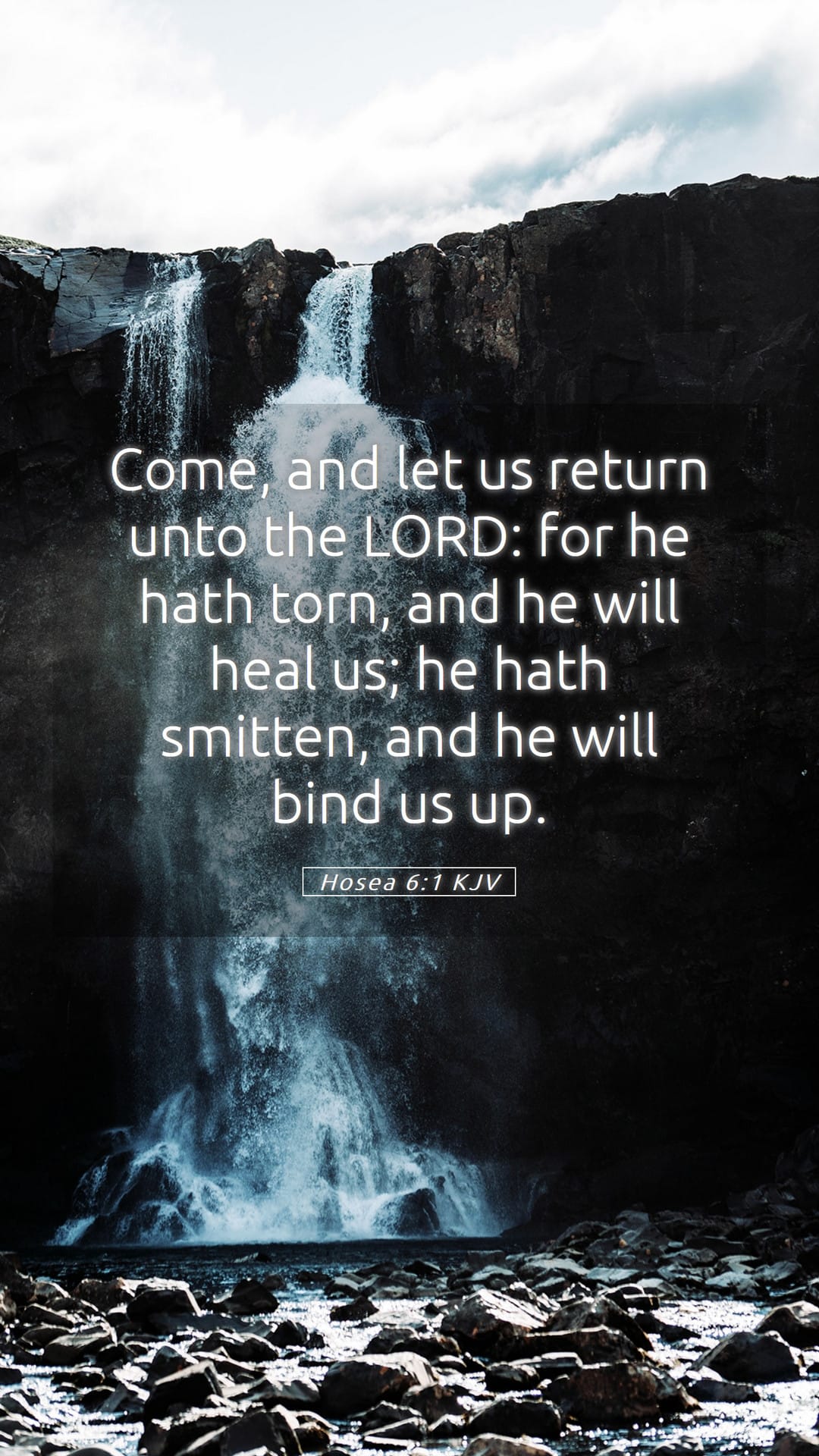 Hosea 6:1 — Mobile (Portrait)