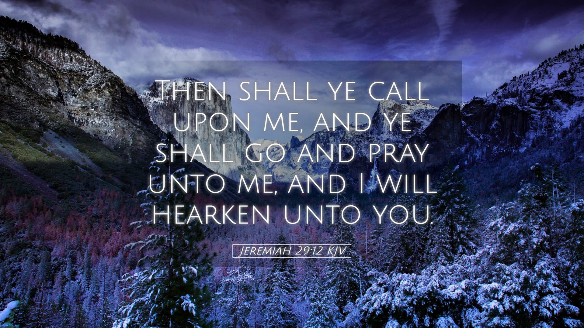 Jeremiah 29:12 — Desktop (Landscape)