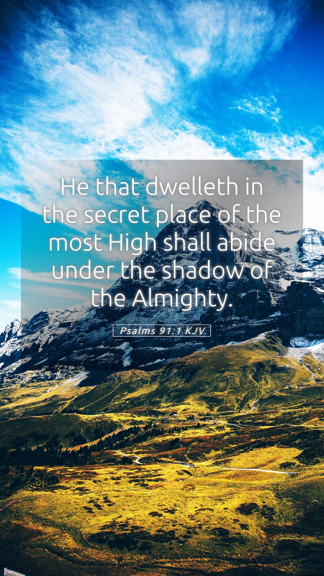 Psalms 91:1 — Mobile (Portrait)