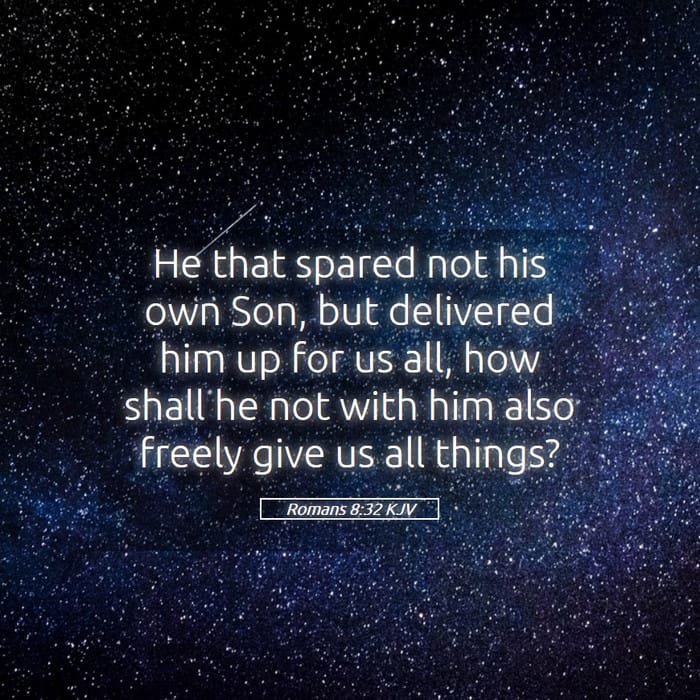 Romans 8:32 — Square (1:1)