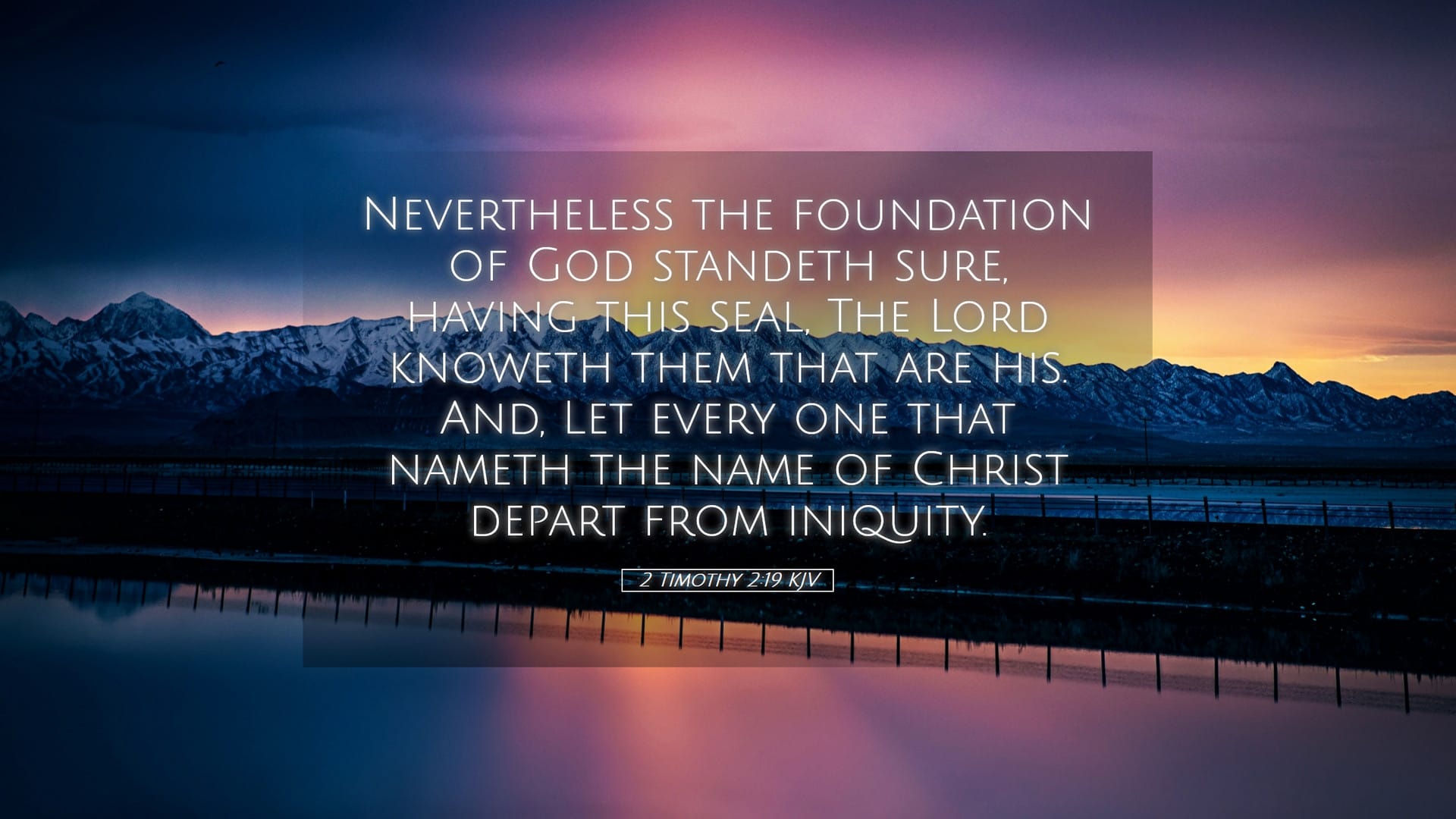 2 Timothy 2:19 — Desktop (Landscape)