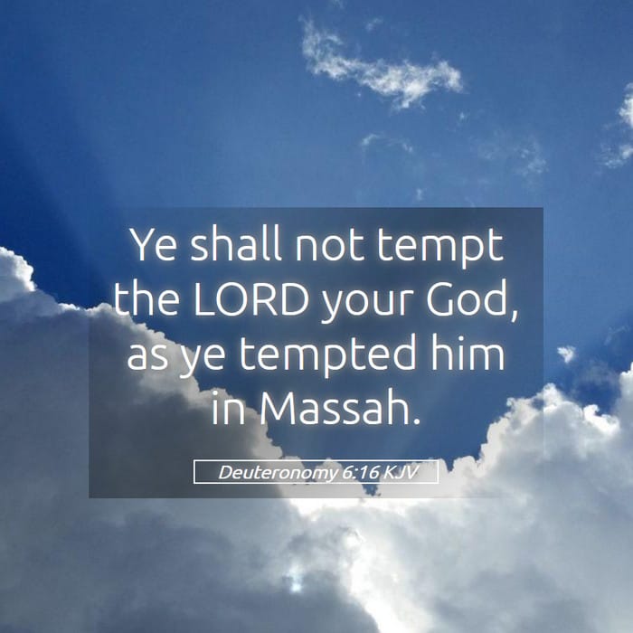 Deuteronomy 6:16 — Square (1:1)
