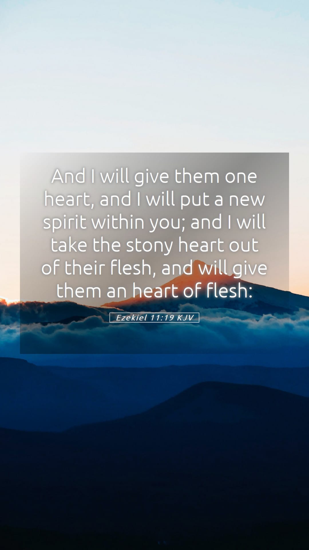 Ezekiel 11:19 — Mobile (Portrait)