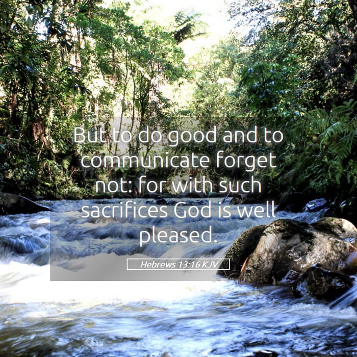 Hebrews 13:16 — Square (1:1)