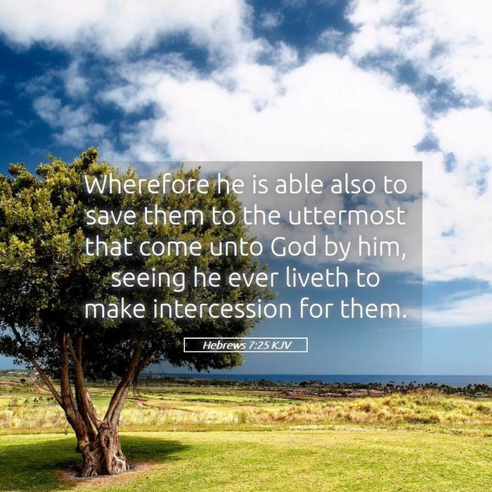 Hebrews 7:25 — Square (1:1)
