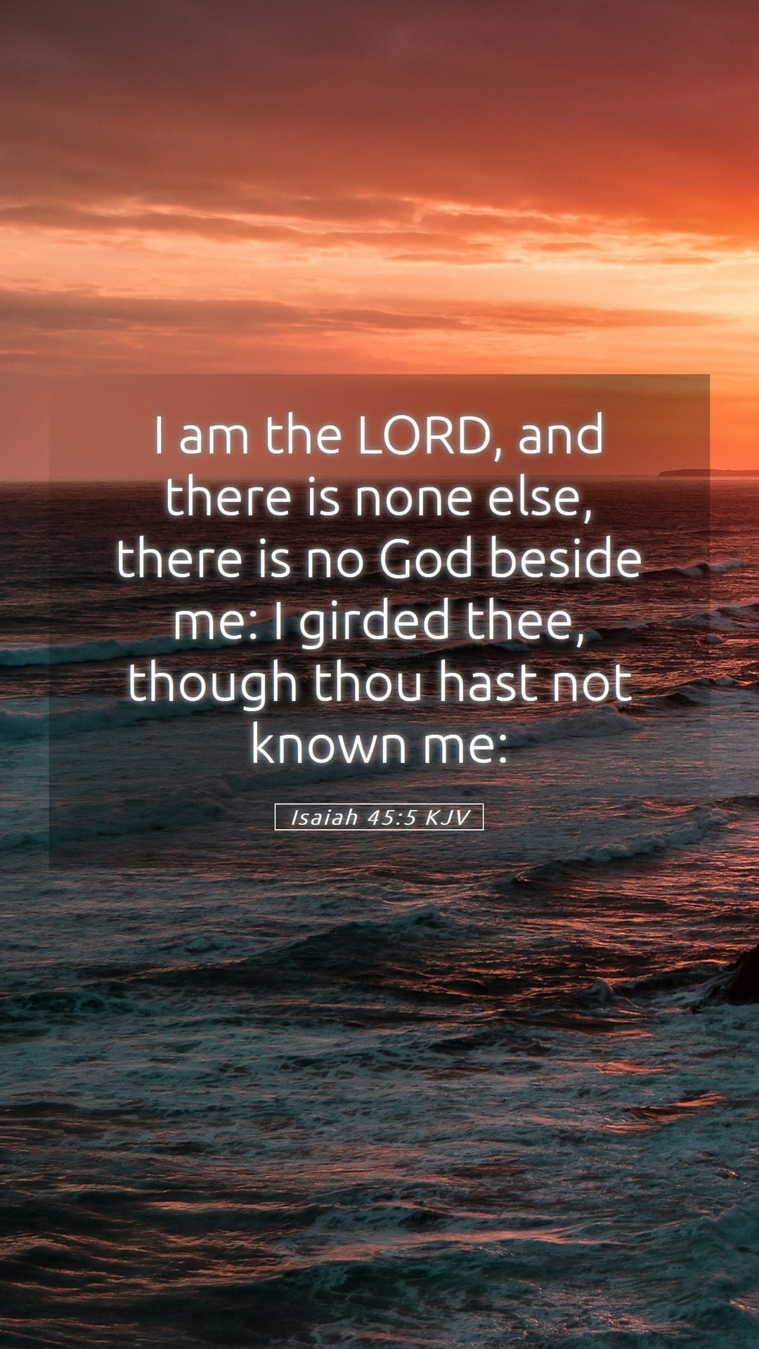 Isaiah 45:5 — Mobile (Portrait)