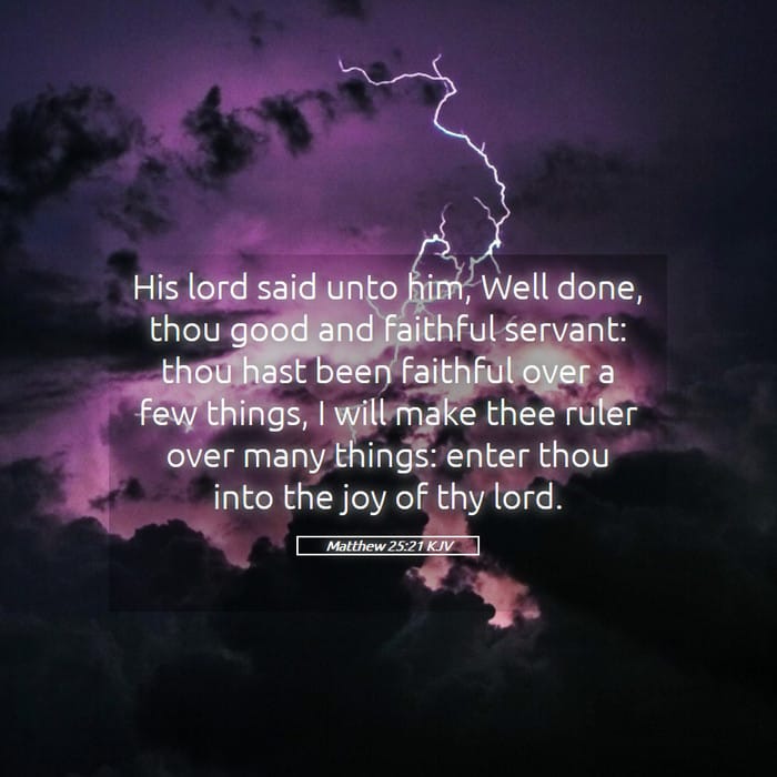 Matthew 25:21 — Square (1:1)