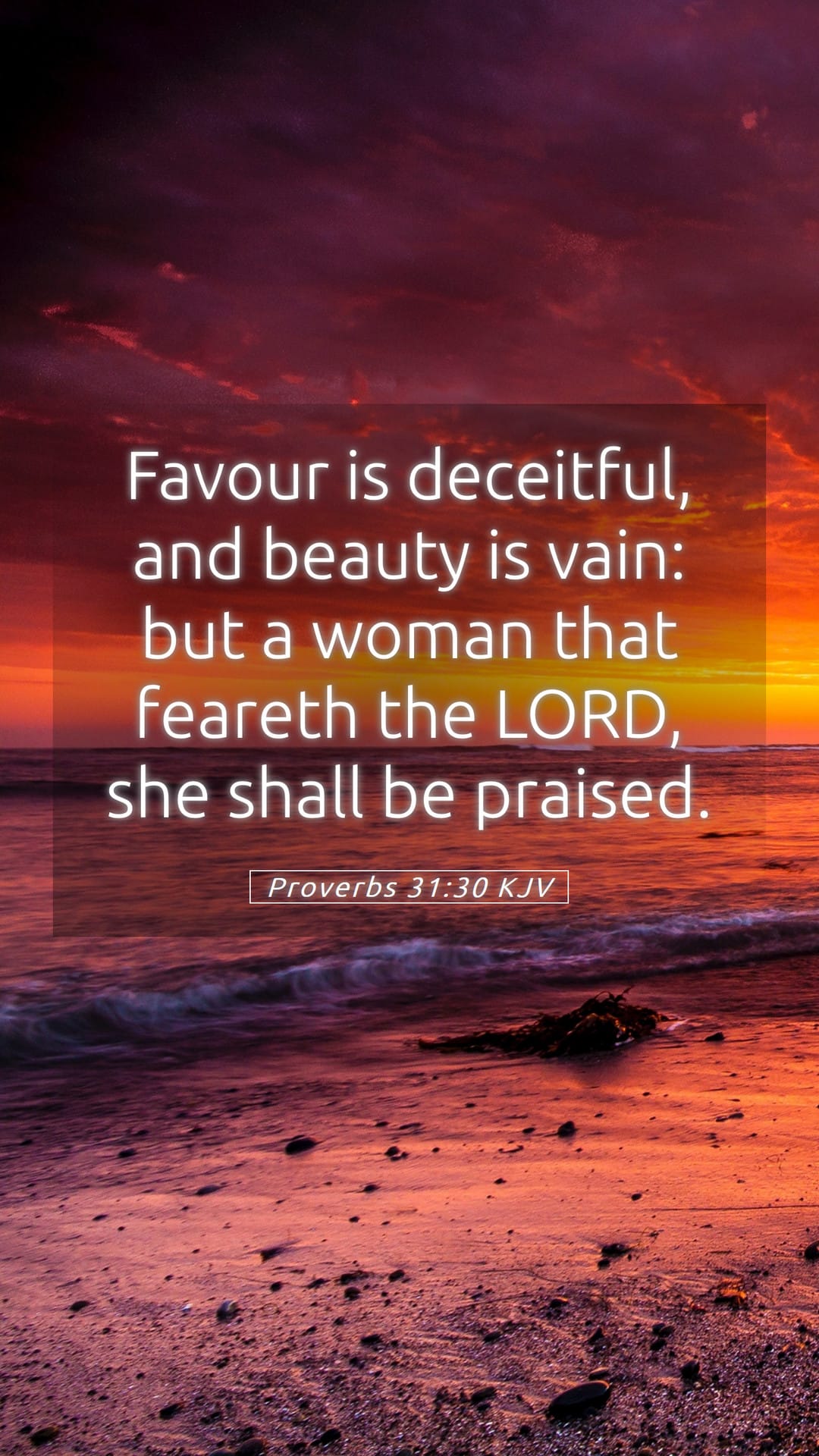 Proverbs 31:30 — Mobile (Portrait)