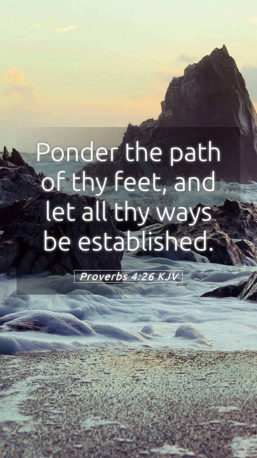 Proverbs 4:26 — Mobile (Portrait)