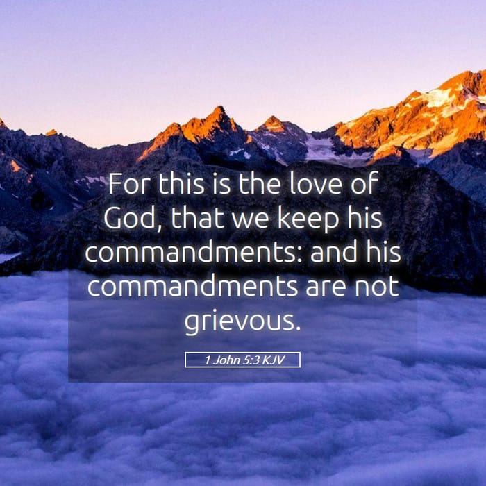 1 John 5:3 — Square (1:1)