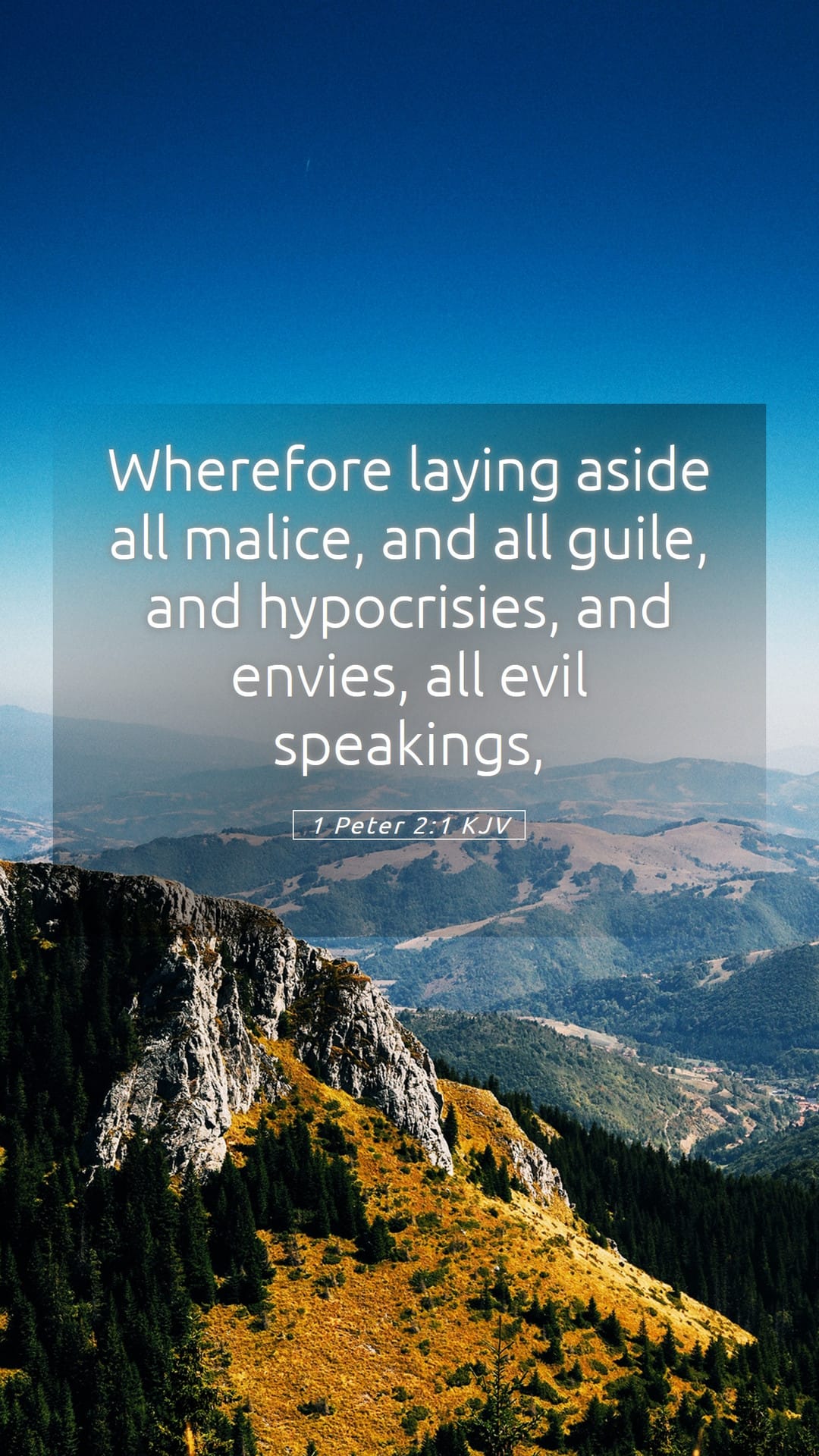 1 Peter 2:1 — Mobile (Portrait)