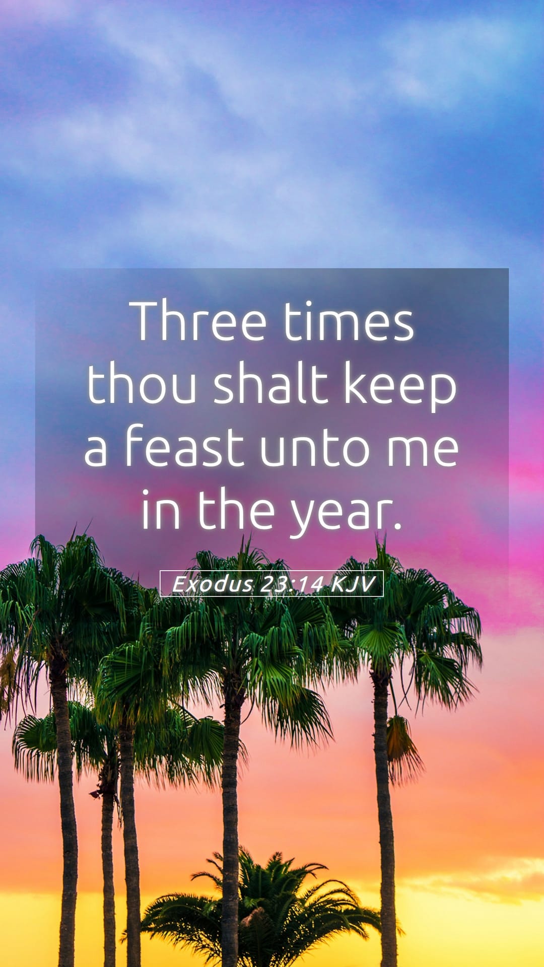 Exodus 23:14 — Mobile (Portrait)