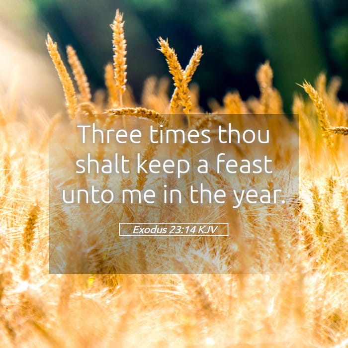 Exodus 23:14 — Square (1:1)