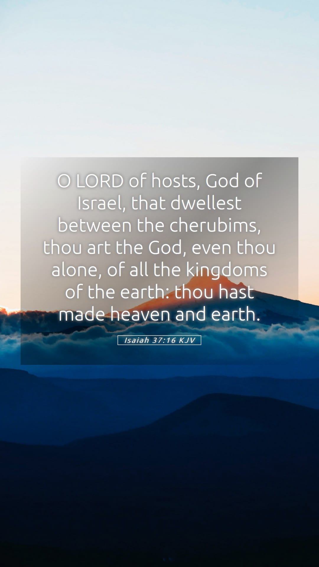 Isaiah 37:16 — Mobile (Portrait)