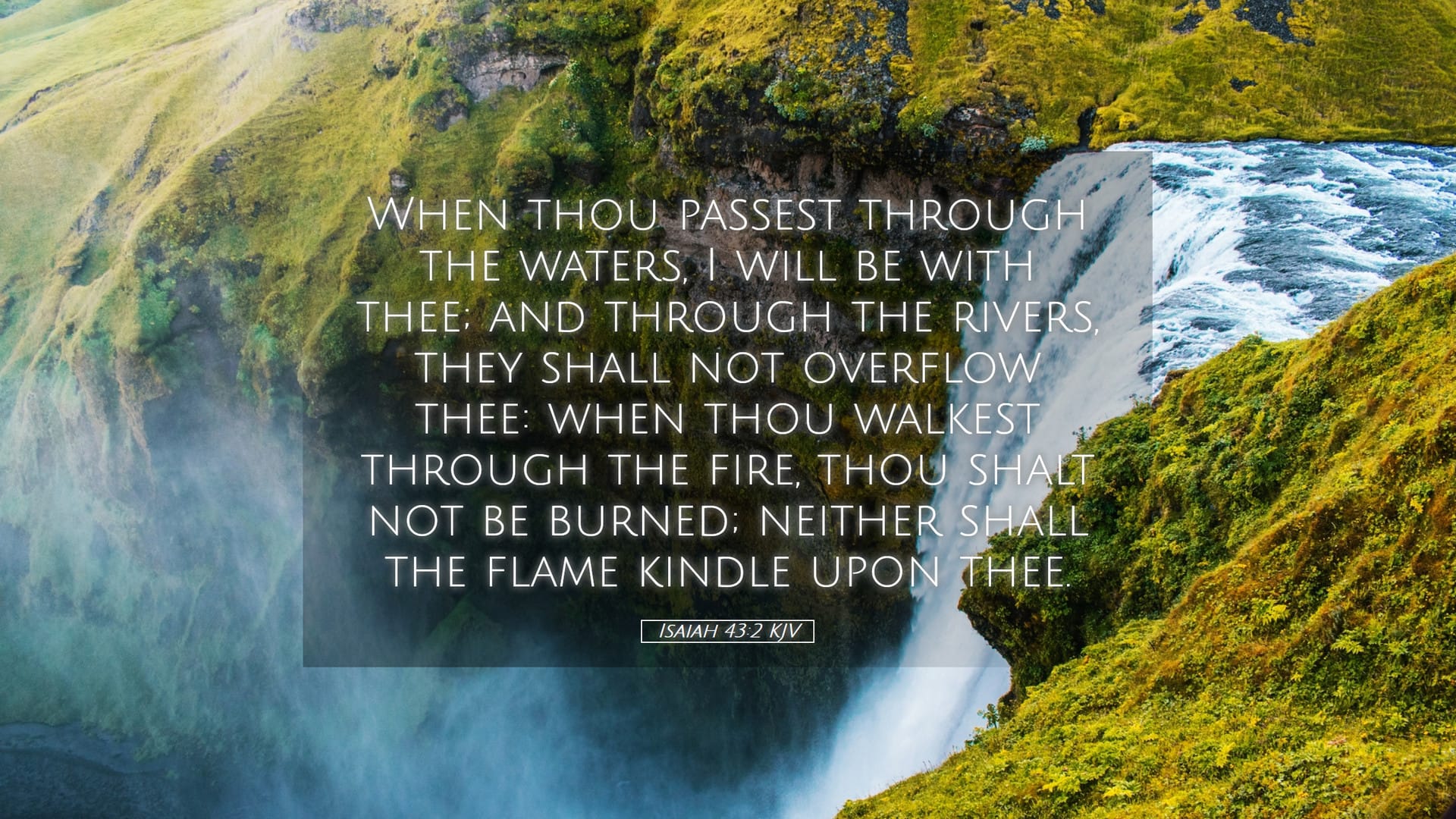 Isaiah 43:2 — Desktop (Landscape)