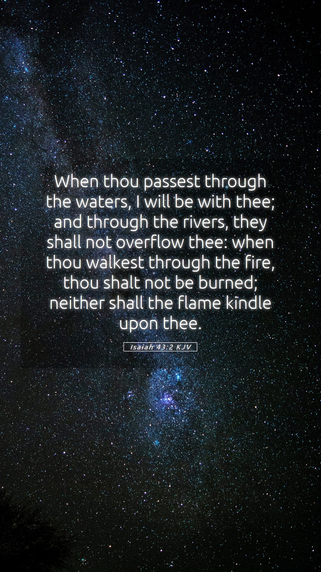 Isaiah 43:2 — Mobile (Portrait)