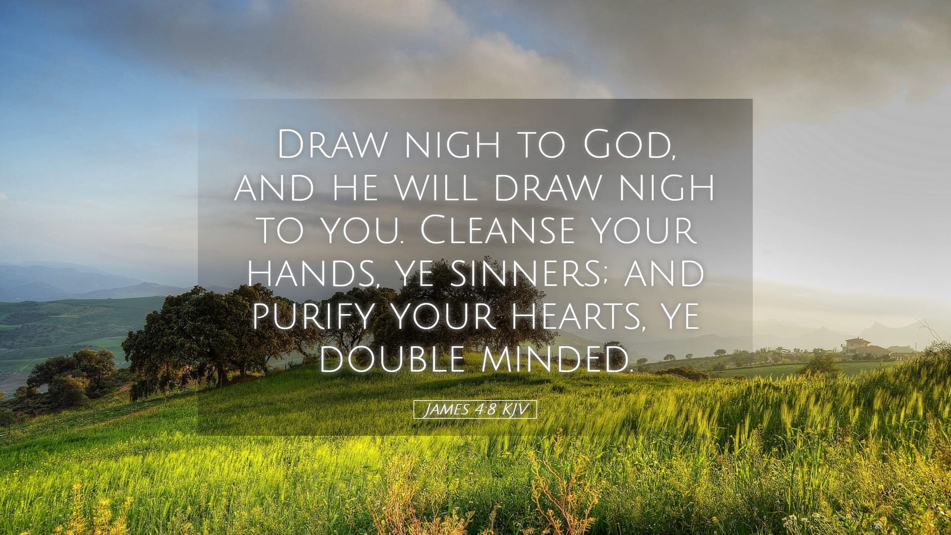 James 4:8 — Desktop (Landscape)