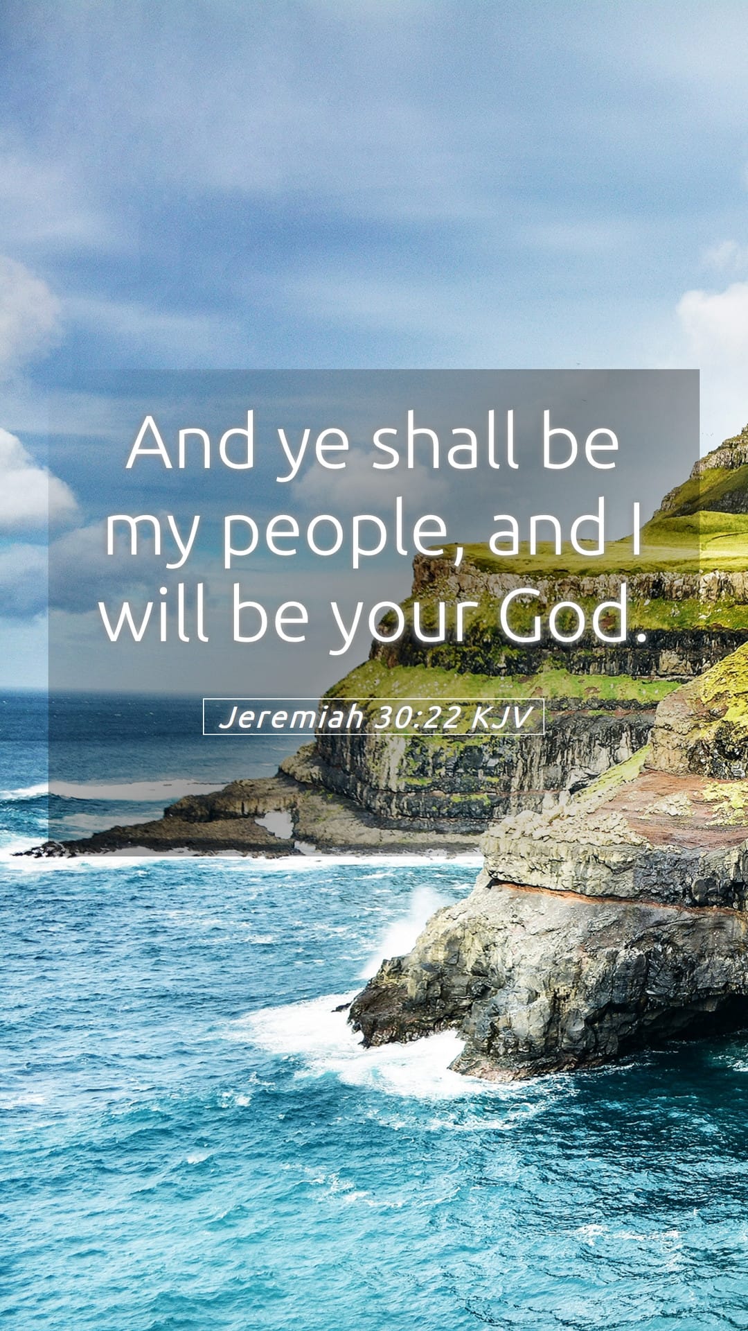 Jeremiah 30:22 — Mobile (Portrait)