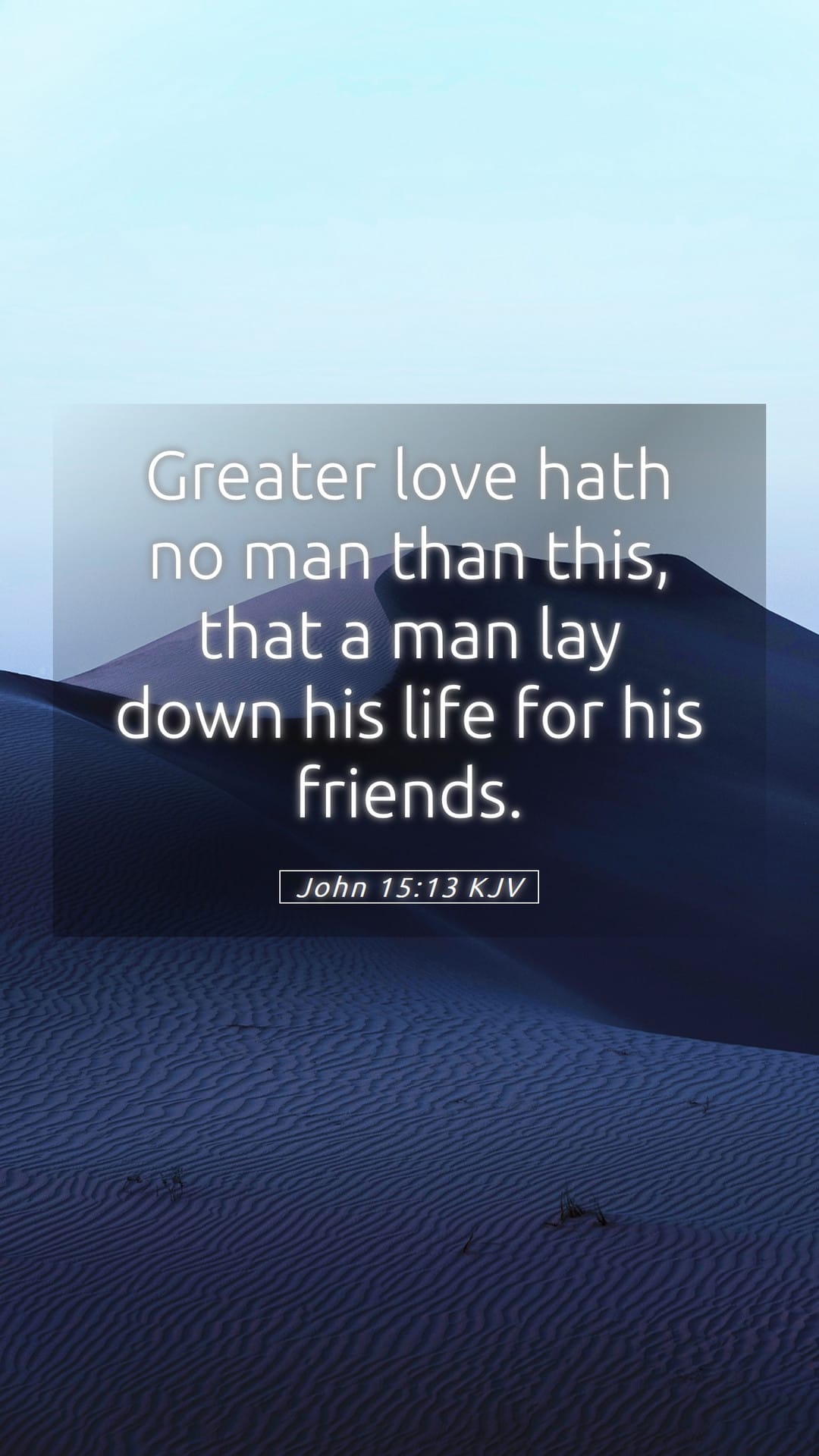John 15:13 — Mobile (Portrait)